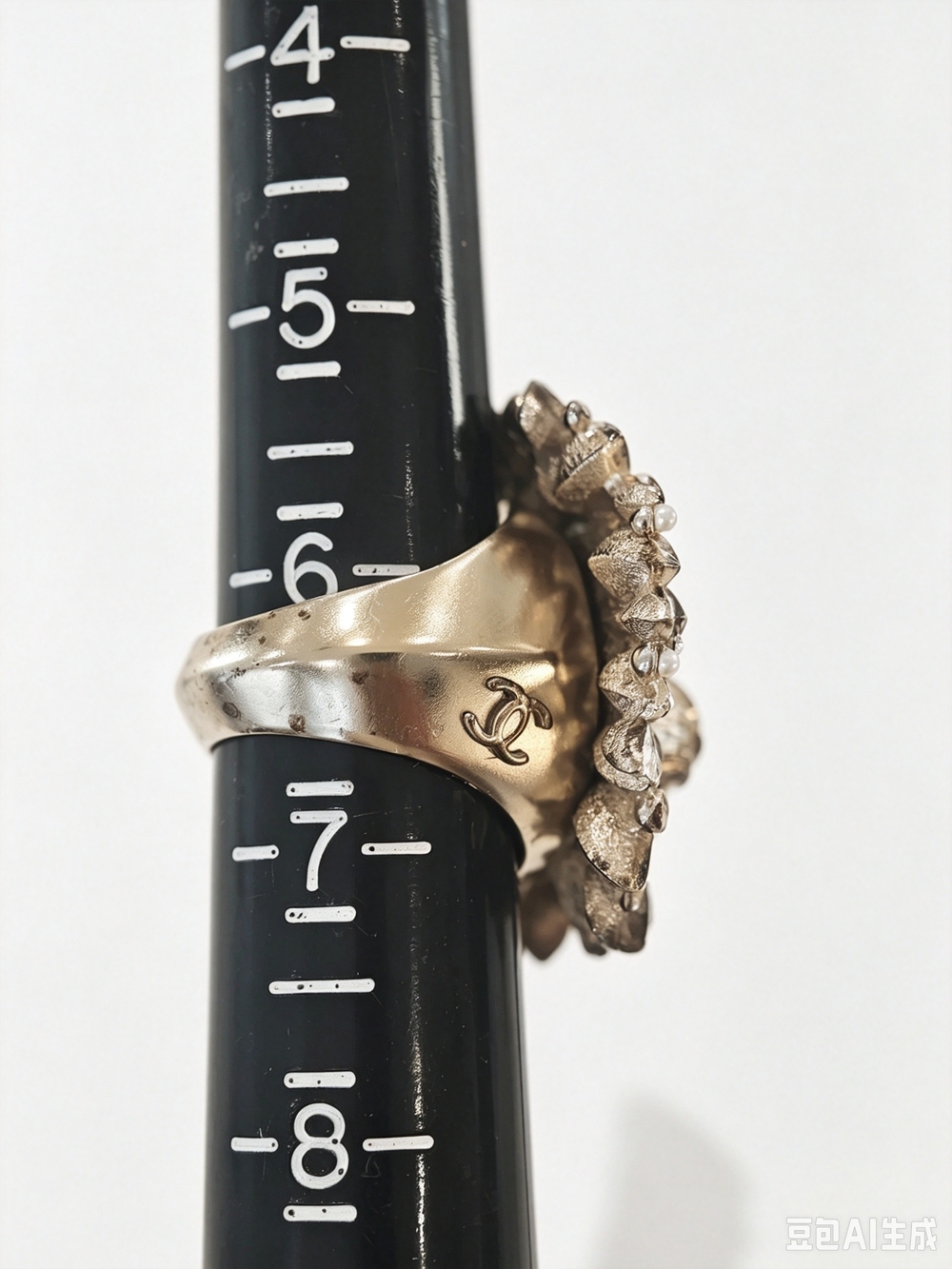 Chanel Lion Head Crystal Statement Ring - Women Jewelry - Picture 13 of 13